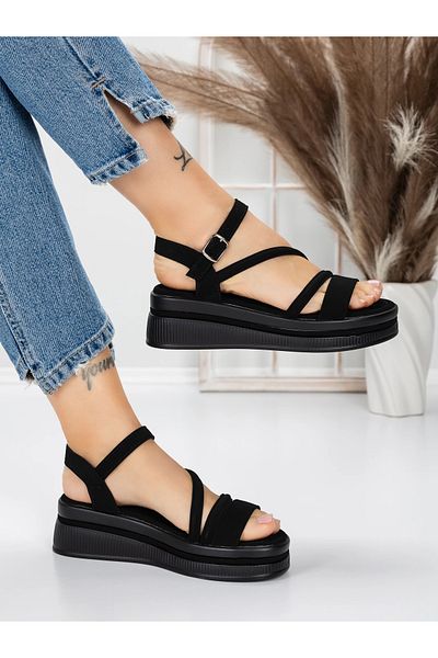mei Sandale Dama cu Platforma 5HXS6 Negru | Mei