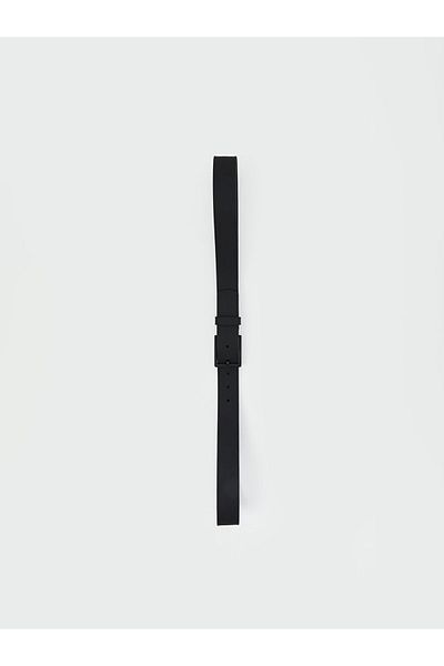 LC Waikiki Black Leather Look Men's Belt