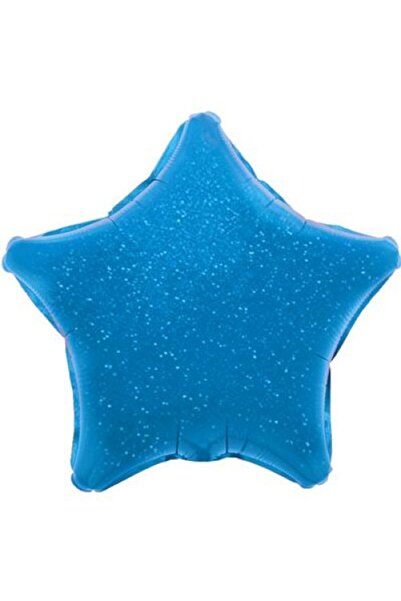 OEM Balon în formă de stea cu efect holografic, 55 cm, albastru