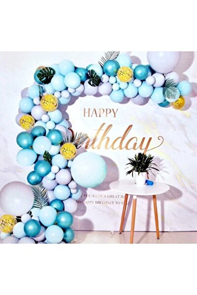 OEM Set 60 balloons and accessories for arch arrangement, 3 giant balloons, green