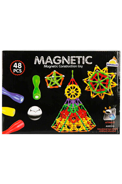 MATMEL قطعتان من المكعبات المغناطيسية الملونة 48 قطعة