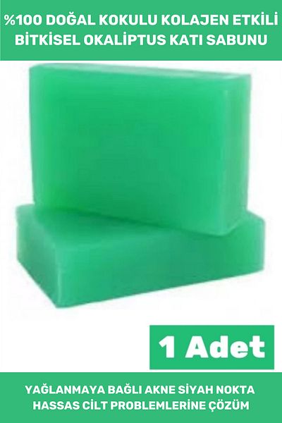 Thriftbuds 100% Natural Hand Face Hair Body Collagen Effective Skin Repairing Beautifully Fragrant Eucalyptus Herbal Soap 1Pcs