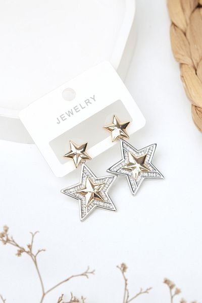 Jack Ferrero Luxury Steel/Not Darkening /Women's Earrings