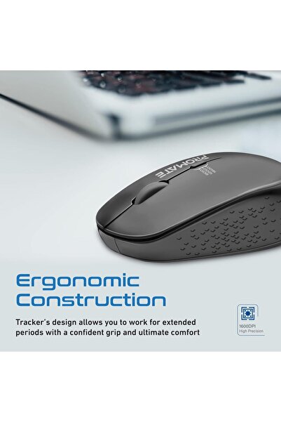 Promate Tracker 2.4G Wireless Mouse (Tracker Black)