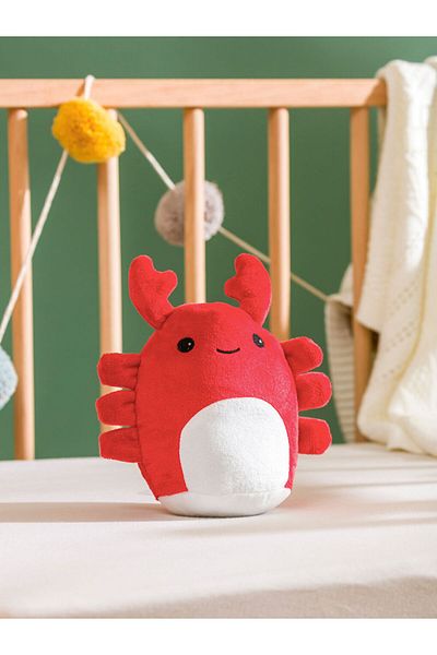 LC Waikiki Red Crab Figured Filled Plush Baby Throw Pillow 20 cm