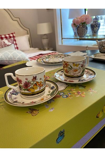 Dekordan House Muse Garden Set of 6 Coffee Cup