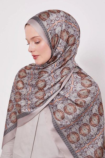 Levidor Reflection Pattern Indian Silk Shawl