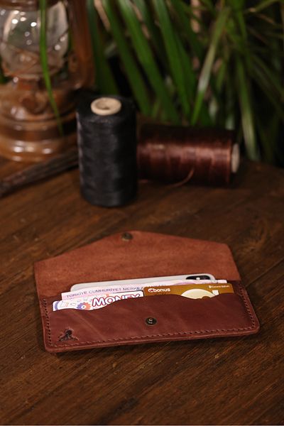 Derimoda Genuine Leather Handmade Long Wallet – Stylish and Durable for Women & Men