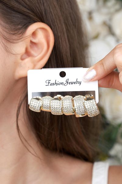 Jack Ferrero Luxury Steel/Not Darkening /Women's Earrings
