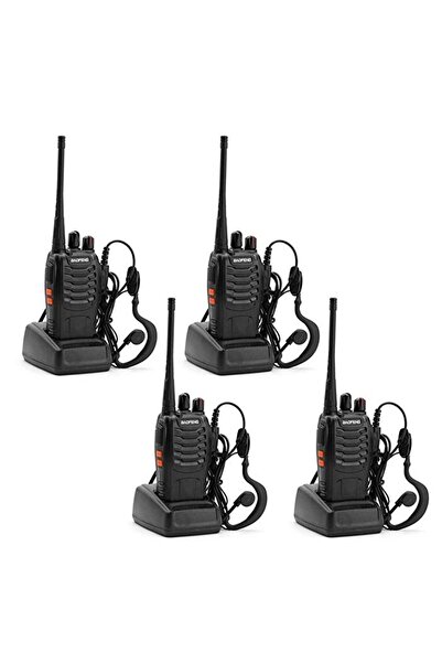 BAOFENG Set 4 Walkie Talkie Stations Baofeng BF-888S UHF 400-470MHz 16CH Programmable