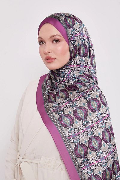 Levidor Reflection Pattern Indian Silk Shawl