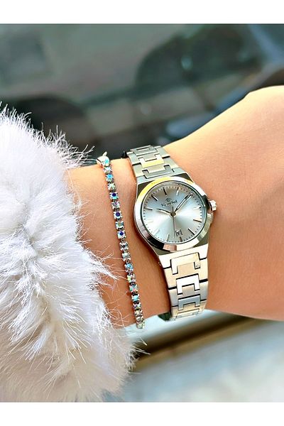 Bentini Women's Wrist Watch with Steel Band - Waterproof, Calendar, 2-Year Warranty