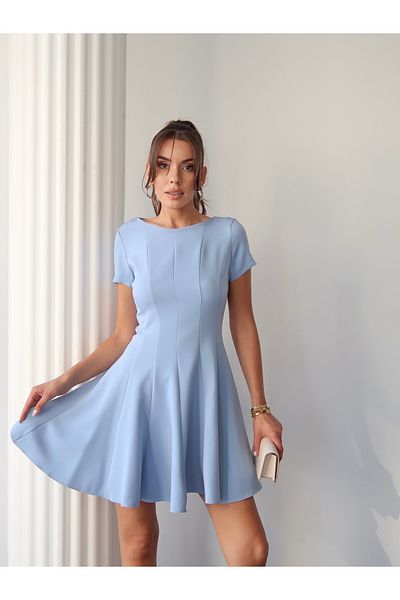 Swass Half Sleeve Flounce Dress