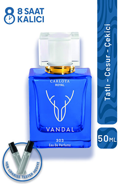 CARLOTA Vandal 50ml Erkek Parfüm EDP 303 | Aromatik Koku | Royal Seri