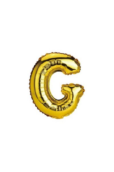 OEM Metallic foil balloon, gold, 40 cm, letter G