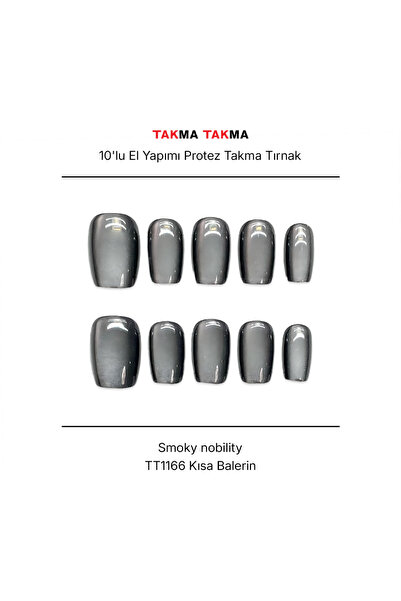 Takma Takma S Beden 10'lu Gri Kısa Balerin TT1166 Tekrar Kullanılabilir Prote...