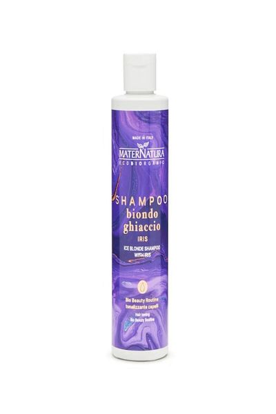 MaterNatura Tinted shampoo "ice blonde" 250ml with iris