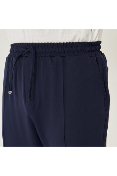 ZİNOX Men's Slim Fit Jogger with Side Pockets, Elastic Laces, Zippered Legs