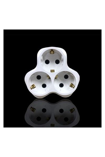 MATMEL Single Business Grounded Triple Plug Socket Bulk