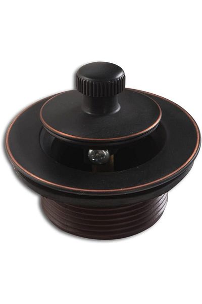PFIVE Lift and Turn Bathtub Drain Stopper, Fits 1-1/2 Inch or 1-3/8 Inch, Venetian Bronze