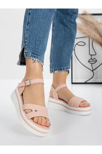 mei Sandale Dama cu Platforma 5HXS7 Roz | Mei