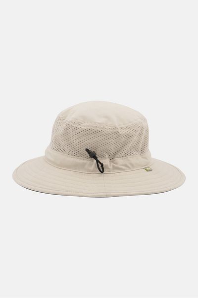 Solar Escape Men Plain Bucket Hat, Beige