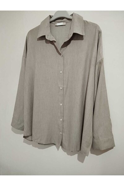 anne moda ankara Tiril Tiril Terletmez, Üstün kalite, Büyük beden UZUN Kollu Gömlek