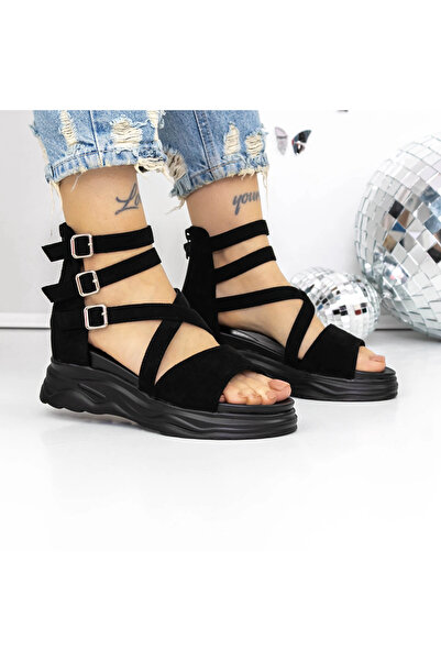 mei Sandale Dama cu Platforma 3H20 Negru | Mei