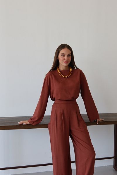 Laluvia Set pantaloni bluză Tile Marisol - 8760