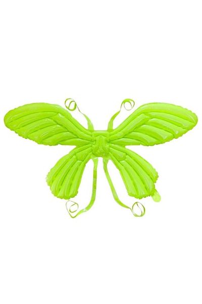 OEM Foil Balloon with Self-Sealing Valve, Butterfly Wings Figurine, 100 cm, Green