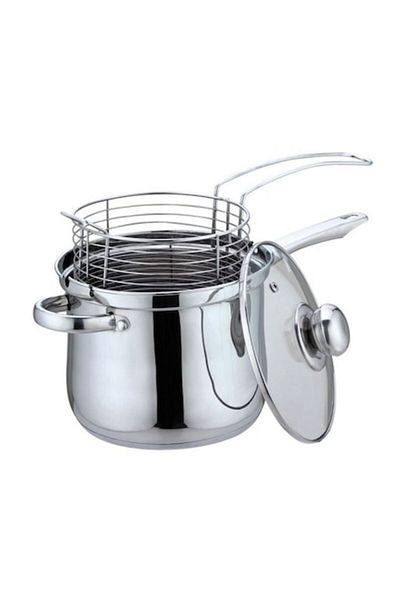 Bohmann Cooking Pot with Basket and Lid Bohmann BH 1667FR, 3.4 L, 18 cm, Induction, Stainless Steel