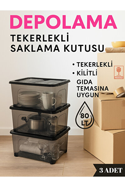 LOREMPBOX 80 Liter 3-Piece Storage Organizer