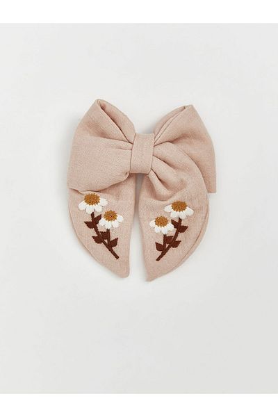 LC Waikiki Beige Bow Detailed Baby Girl Buckle