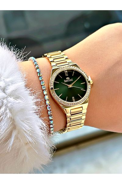 Bentini Women's Wrist Watch with Steel Band - Waterproof, 2-Year Warranty