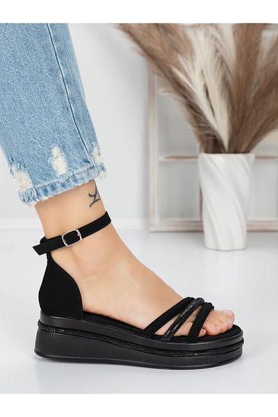 mei Sandale Dama cu Platforma 5HXS8 Negru | Mei