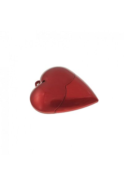 OEM USB-13 case, for USB memory, plastic heart figure, red