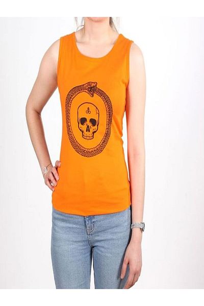 Aşkın Parti Evi Women's Printed Sleeveless Organic Fabric T-Shirt