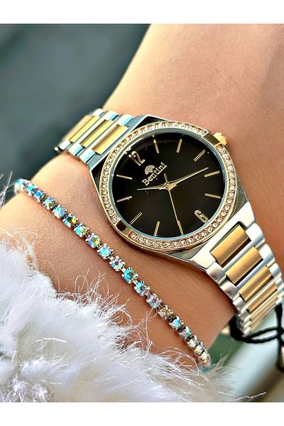 Bentini Women's Wrist Watch with Steel Band - Waterproof, 2-Year Warranty