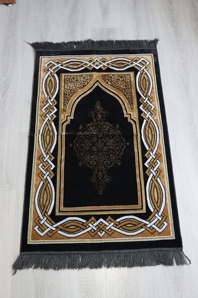 ALEYNA KADİFE Velvet Şipinger 1 Piece Prayer Rug Hajj and Umrah Gift Prayer Rug