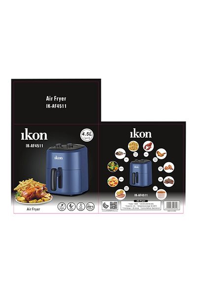 Ikon Air Fryer, 4.5L, 1400W, IK-AF4511