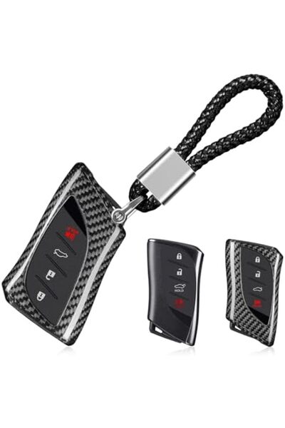 Generic T-carbon Glass Fiber Key Fob Cover fits for Lexus Key Fob Protector Fits for Lexus UX200 UX 250h LS5
