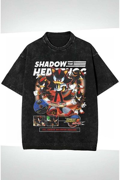 Köstebek Black Sonic Shadow Unisex T-Shirt