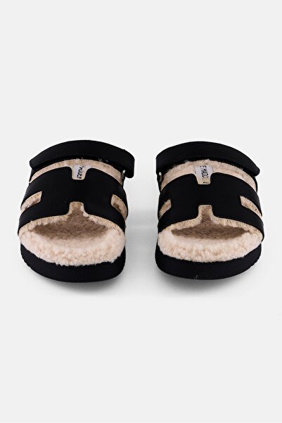 Steve Madden Kids Girl Velcro Closure Sanals, Black