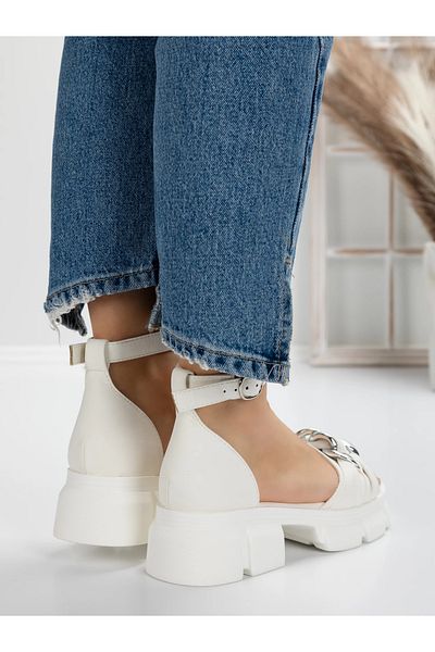 mei Women's Platform Sandals 5SY1 White | Mei