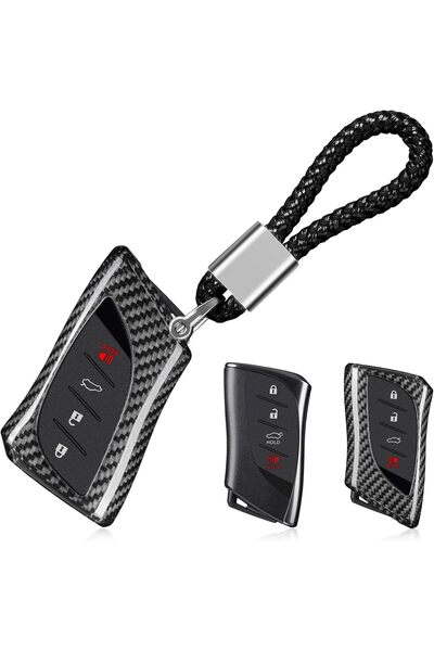Generic T-carbon Glass Fiber Key Fob Cover fits for Lexus Key Fob Protector Fits for Lexus UX200 UX 250h LS5