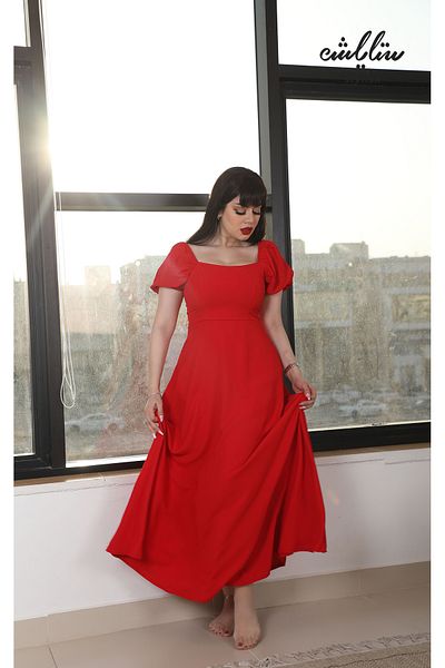 Stylish elegant red dress