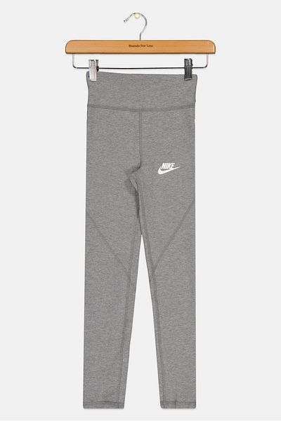 Nike Kids Girl Sportswear Fit Training Leggings, Heather Grey