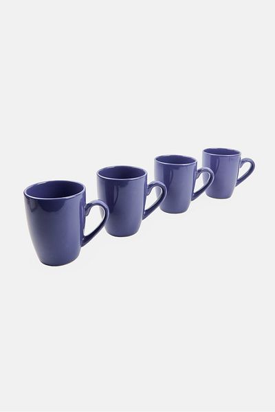 Maser 4 Pieces Coffee Cup 420 ml, Blue