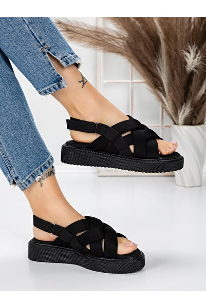 mei Sandale Dama cu Talpa Joasa 5H17 Negru | Mei