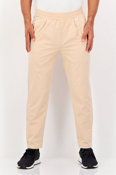 RBX Men Sportswear Fit Outdoor Track Pants, Beige